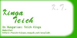 kinga teich business card